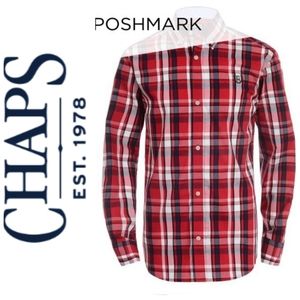 CHAPS long sleeve shirt Boys SZ L (14/16)